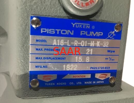 Yuken A10FR01B-12, A10FR01C-12, A10FR01H-12, A10LR01H-12, A10LR01HK-10 A-Serie Verstellkolbenpumpe