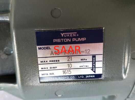 Yuken A10FR01B-12, A10FR01C-12, A10FR01H-12, A10LR01H-12, A10LR01HK-10 A-Serie Verstellkolbenpumpe