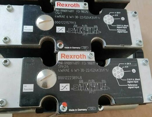 Proportionales Richtungsventil Rexroth R900974817 4WRAE6W1-30-2X/G24K31/F1V 4WRAE6W1-30-22/G24K31/F1V
