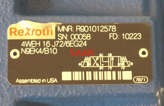 Rexroth R901012578 4 WEH 16 J 7 X/6 Z.B. 24N9EK4/B10 4 WEH 16 J Richtungskolbenventil 72/6 Z.B. 24N9EK4/B10