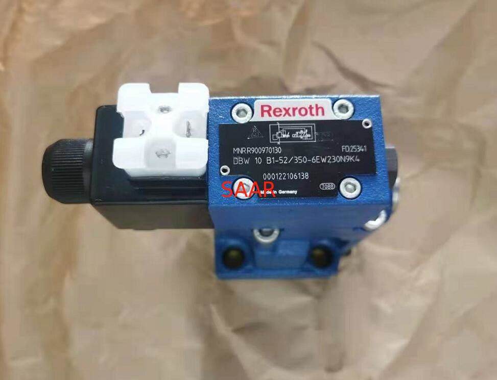 Druckablassventil R900970130 DBW10B1-52/350-6EW230N9K4 DBW10B1-5X/350-6EW230N9K4, Pilot Controlled